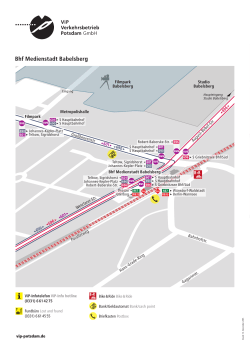 Haltestellenumgebungsplan Bhf Medienstadt Babelsberg