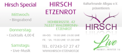 hier! - Hirsch Etzenrot