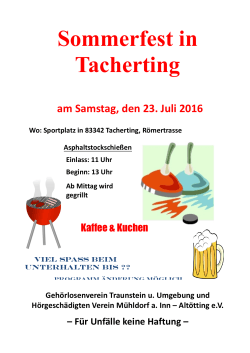 Sommerfest in Tacherting 16 - Gehörlosenverein Traunstein und