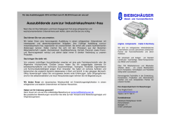 Industriekaufmann 2016 - biebigh&auml;user leverkusen