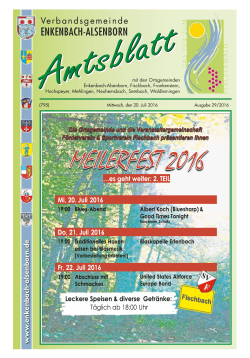 Amtsblatt Kalenderwoche 29