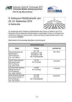Hotelkontingent - FAST