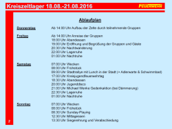 Ablaufplan
