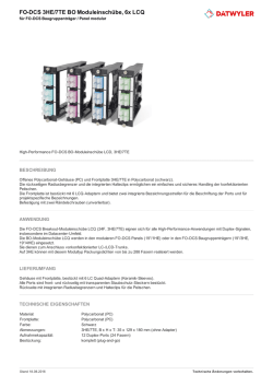 FO-DCS 3HE/7TE BO Moduleinschübe, 6x LCQ