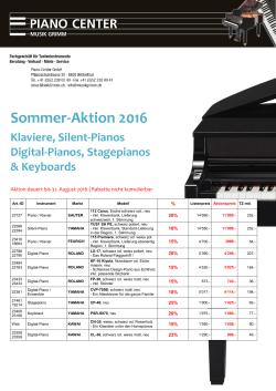 Sommer-Aktion 2016