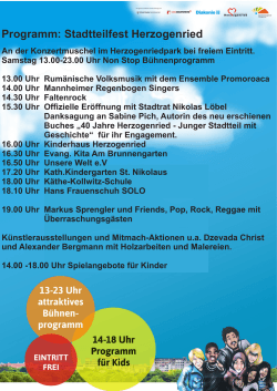 Programm: Stadtteilfest Herzogenried