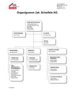 Organigramm Jak. Scheifele AG