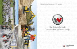 Die Erfolgsformeln der Wacker Neuson Group