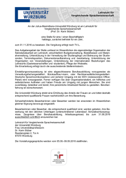 Lehrstuhl für Vergleichende Sprachwissenschaft