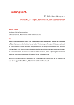 Martin Lossen - 21. Ministerialkongress