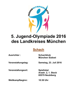 5. Jugend-Olympiade 2016 des Landkreises München
