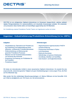 Ingenieur - Industrialisierung/Produktions-Entwicklung (m/w