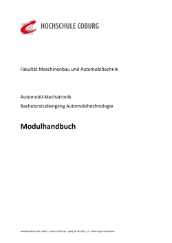 Modulhandbuch - Hochschule Coburg