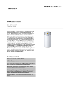 PRODUKTDATENBLATT WWK 220 electronic
