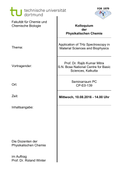 Application of THz Spectroscopy in Mat - CCB