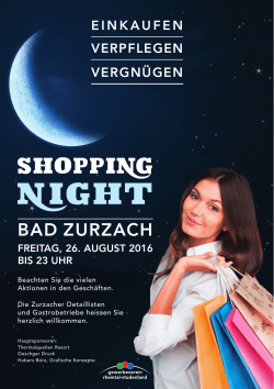 Shopping Night in Bad Zurzach