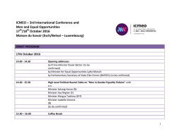 ICMEO &ndash; 3rd International Conference and Men and