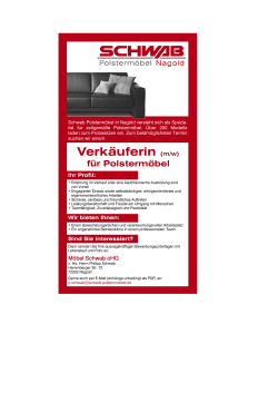 Personalanzeige Vekäufer Schwab Rahmen