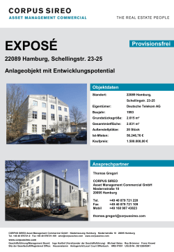 EXPOSÉ 22089 Hamburg, Schellingstr. 23-25