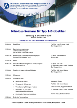 Programm  - Diabetes