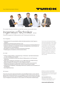 Ingenieur/Techniker (m/w)
