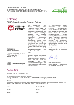 Anmeldung - Universität Stuttgart