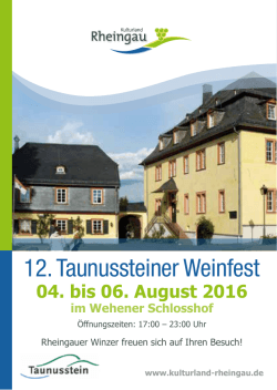 12. Taunussteiner Weinfest