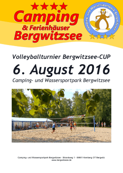Werte Gäste - und Wassersportpark Bergwitzsee