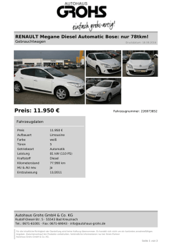 Preis: 11.950 € - Autohaus Grohs