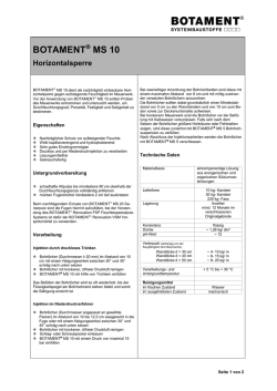 botament ms 10 - Botament Systembaustoffe