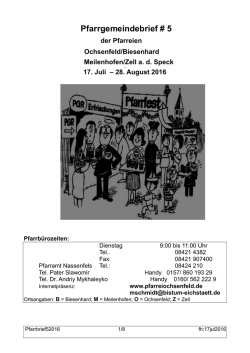 Pfarrgemeindebrief