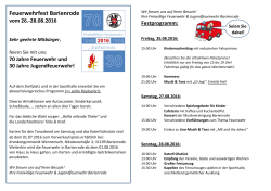 Festprogramm Feuerwehrfest Barienrode 2016