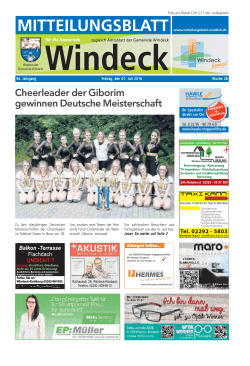 Mitteilungsblatt Windeck KW 26 2016 als PDF