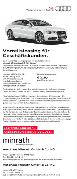 Vorteilsleasing für Geschäftskunden.