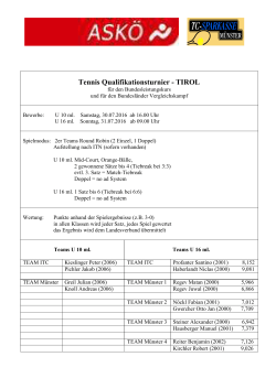 zum Spielmodus - Der Sparkassen Tennisclub TC Münster in Tirol