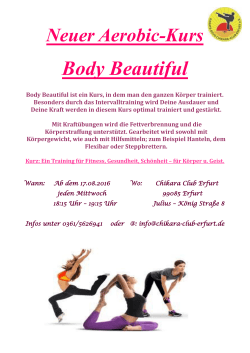 Body Beautiful - Karate Dojo Chikara Club Erfurt