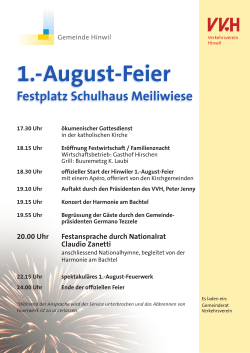 Festplatz Schulhaus Meiliwiese