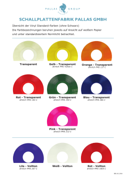die Farbauswahl der Einzelfarben als PDF.