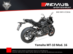 Yamaha MT-10 Mod. 16