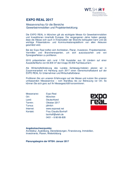 Infos-Expo Real 2017
