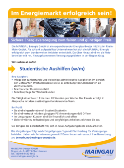 Im Energiemarkt erfolgreich sein!