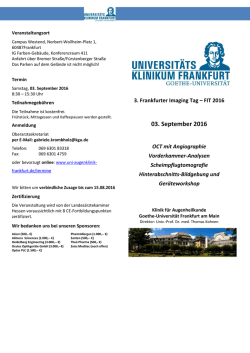 Informationen und Programm