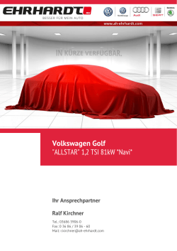 Volkswagen Golf "ALLSTAR" 1,2 TSI 81kW *Navi