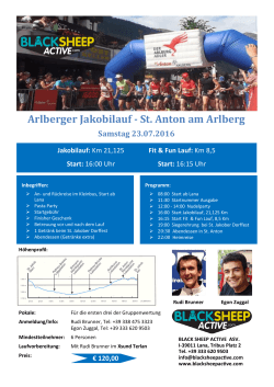 Arlberger Jakobilauf 23.07.2016