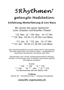 Info - 5 Rhythmen in Freiburg