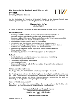 Hausmeister (m/w)