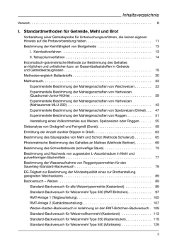 Standard-Methoden f&uuml;r Getreide, Mehl und Brot