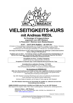VIELSEITIGKEITS-KURS - Salzburger Pferdesportverband
