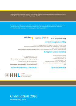 Invitation Graduation 2016