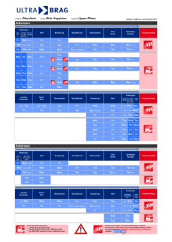 Fahrplan Oberrhein Horaire Rhin Supérieur - Ultra